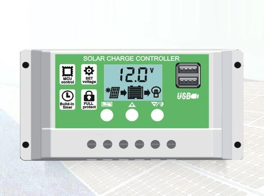 लिथियम बैटरी के लिए 30A PWM सोलर चार्ज कंट्रोलर डिस्चार्ज रेगुलेटर 12V 24V 1920W