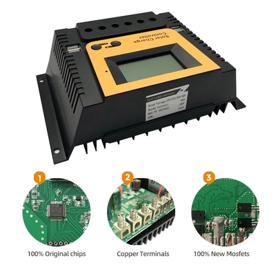 PWM सोलर चार्ज पैनल कंट्रोल रेगुलेटर 10A 20A 30A 40A 12V 24V 36V 48V