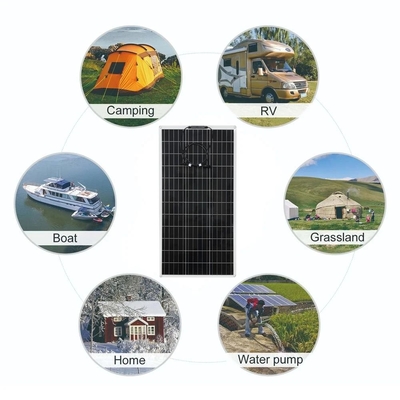 12V बैटरी पोर्टेबल लचीले सेल के लिए 200W सोलर पैनल किट बैटरी चार्जर